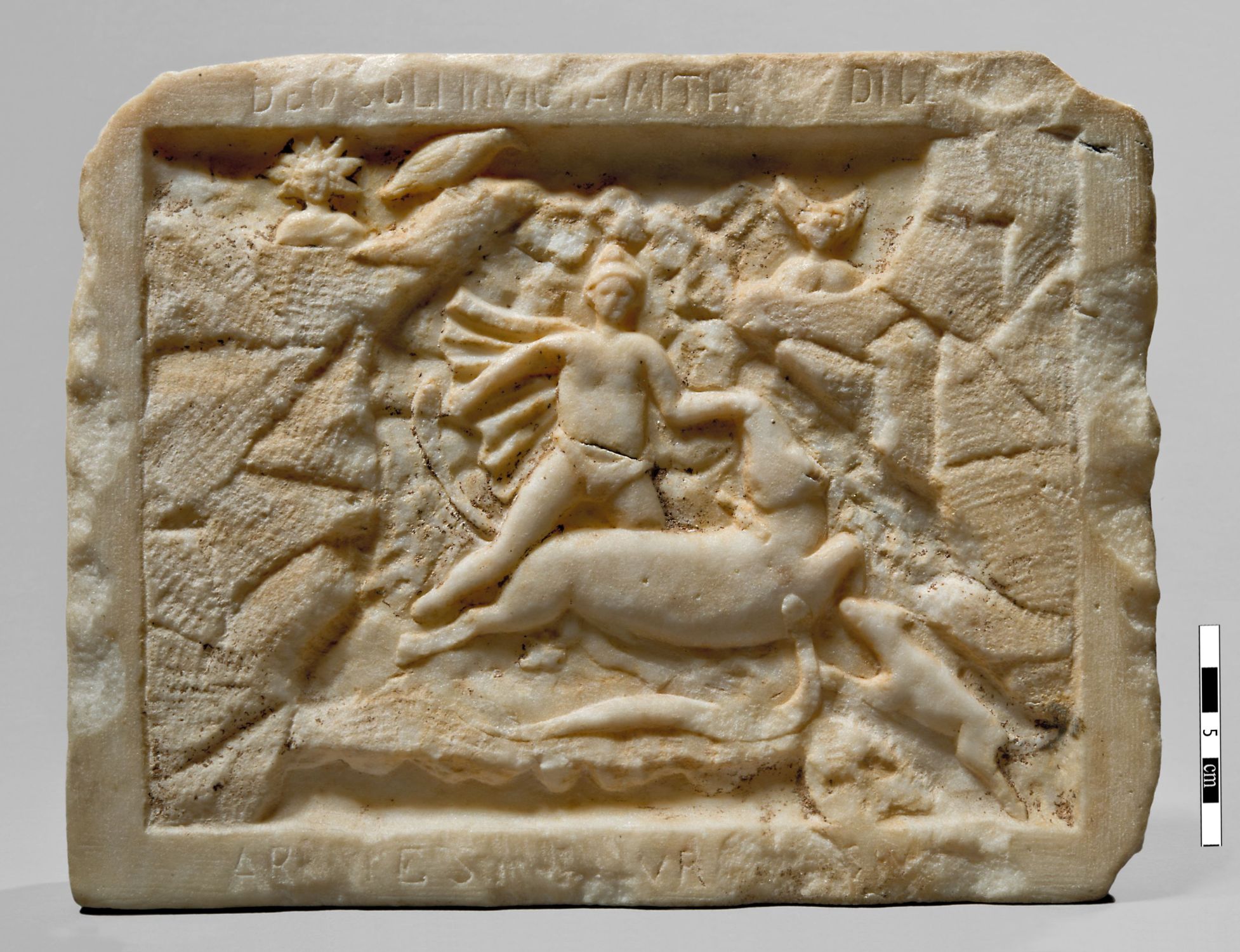 Tauroctonic relief at the Bibliothèque Nationale de France, Paris.