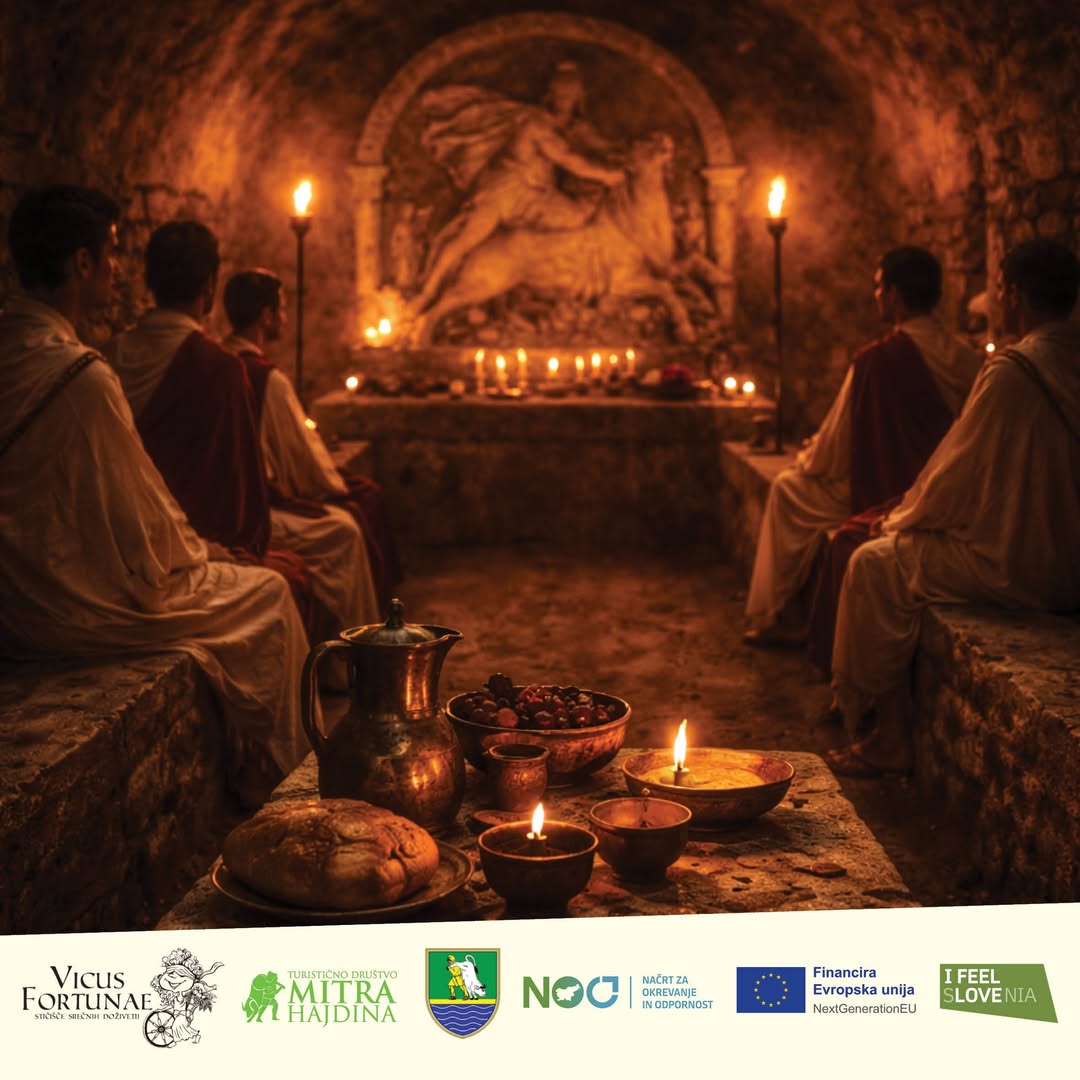 🔥 UNDERGROUND RITUALS AND CANDLES – LIGHT IN THE DARKNESS 🕯️

Mithraea were not magnificent temples on hilltops. They were hidden underground — dark, elongated spaces with an altar at the end, symbolising the cave of the cosmos.

In such a place, light acquired a special meaning.

Worship took place by:

🕯️ the light of torches and oil lamps,
🍷 symbolic ritual meals,
🤝 oaths of loyalty among members of the brotherhood.

Mithraism was not a religion of the masses. It was a path of initiation, discipline, and quiet devotion.

For this reason it was especially popular among Roman soldiers — it taught brotherhood, trust, loyalty, and respect for order.

In the darkness of the mithraeum a light burned — not only a flame, but the idea that order overcomes chaos.

🏛️ In Poetovio too, a mithraeum once bore witness to these mysterious rites. In the very place where we walk today, torches once burned and oaths resounded.

👉 More about the project: [ref:69abf46f39a08]