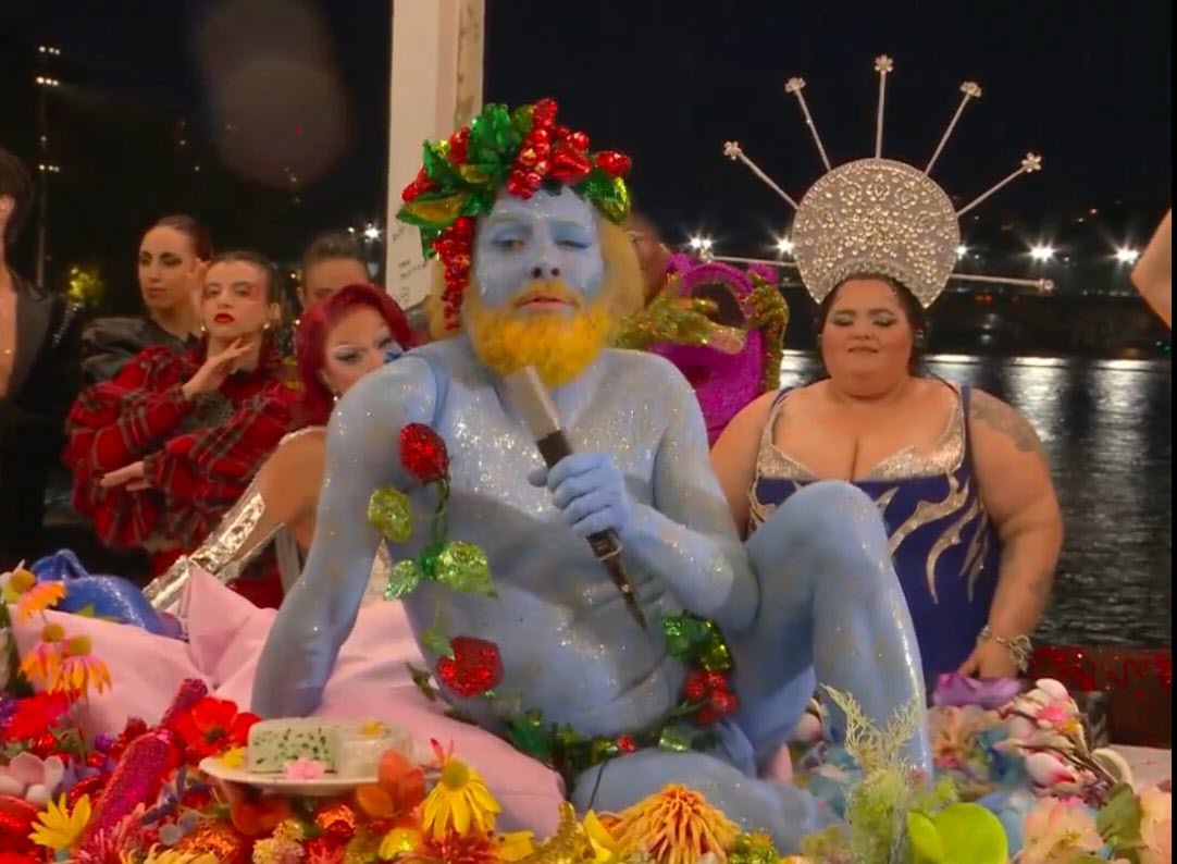 Bacchus at the opening ceremony of the 2024 Olympic Games. Welcome back our old good god!