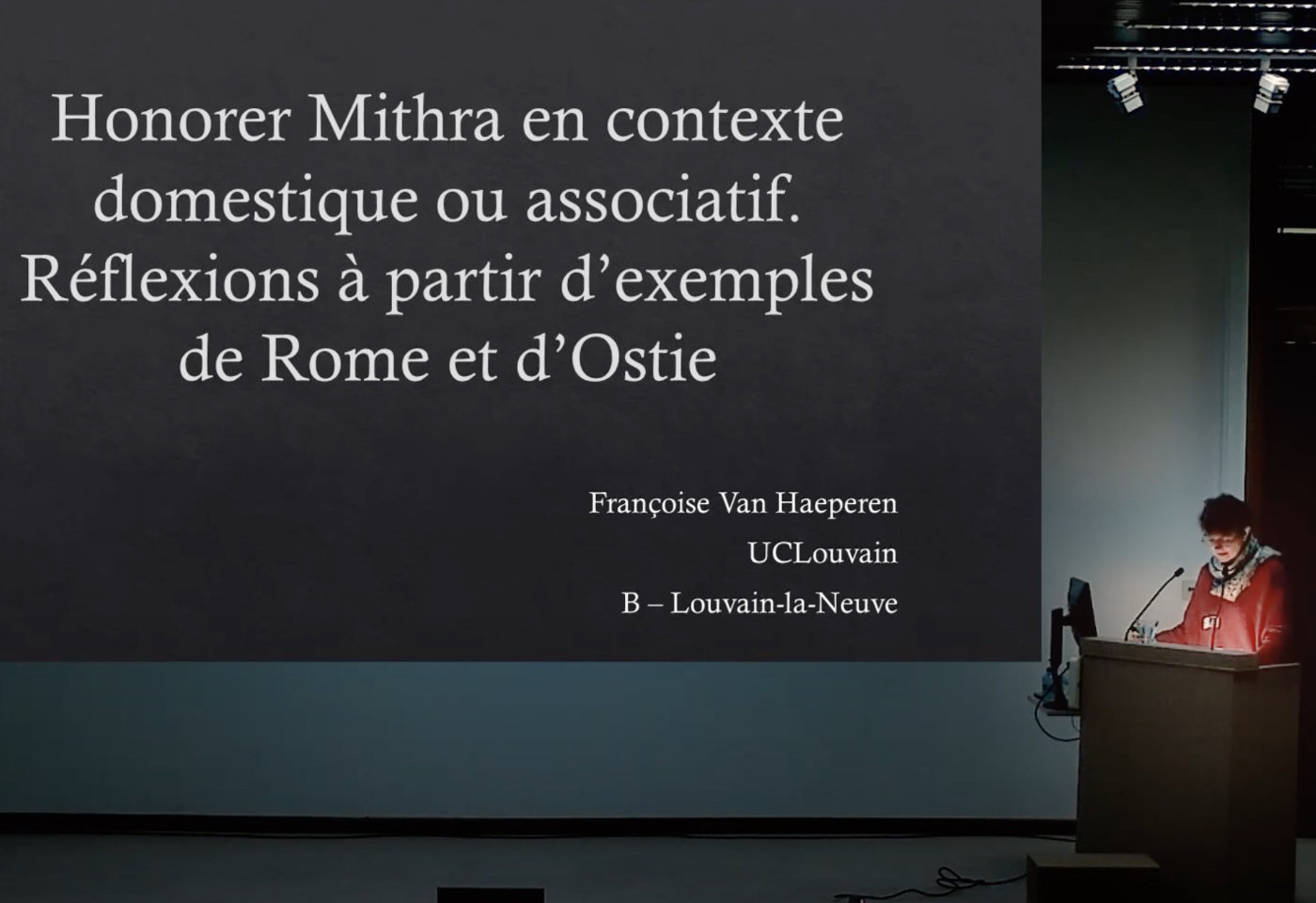 Honorer Mithra en contexte domestique ou associatif. Réflexions à partir d'exemples de Rome et d'Ostie.